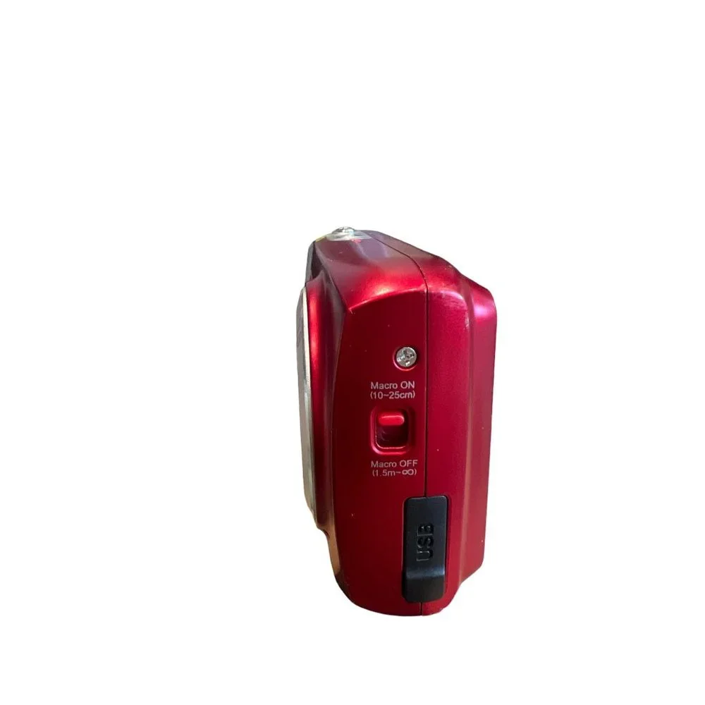 Red Vivitar Vivicam X020 Digital Camera With‎ 4GB SanDisk SDHC Card - For Parts